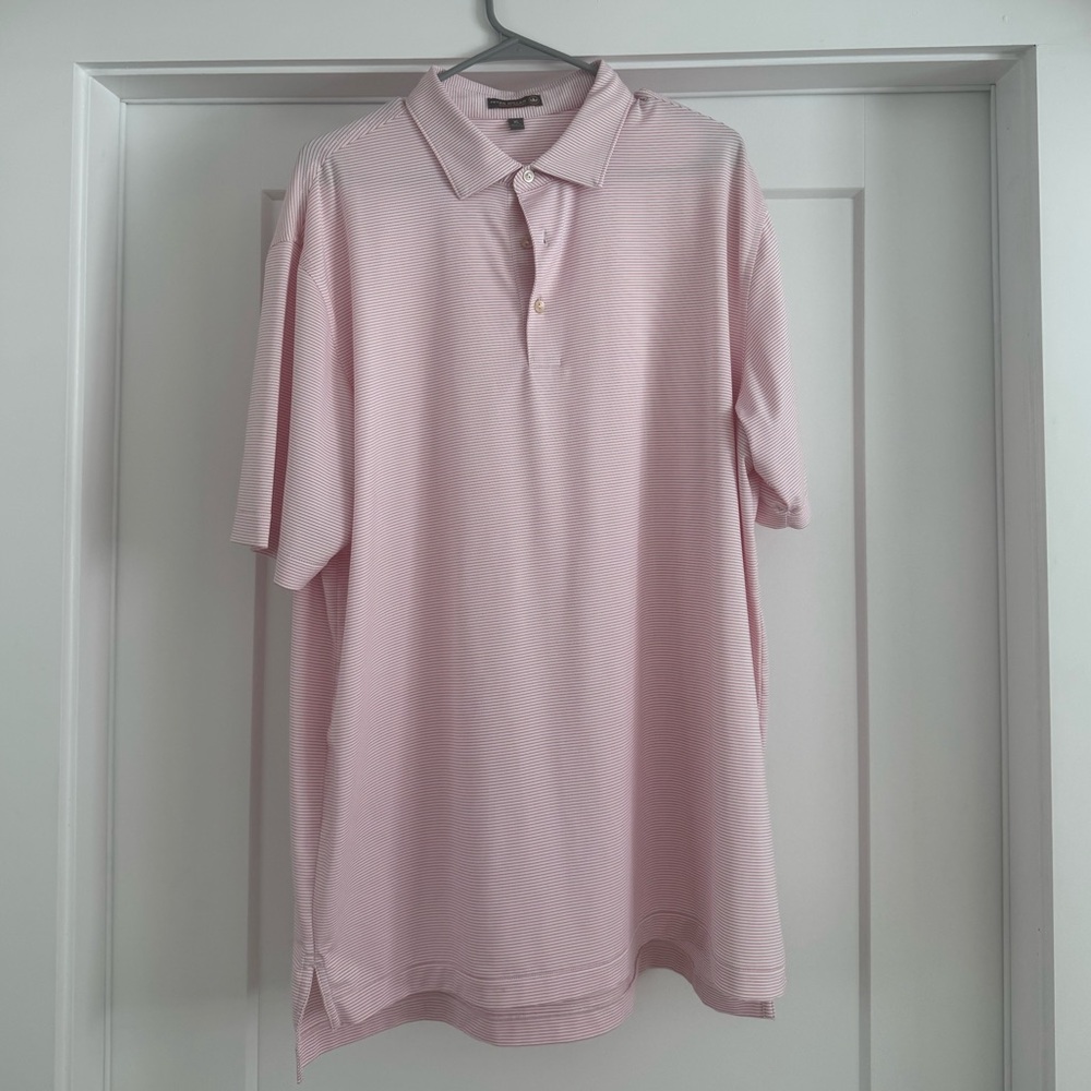 Peter Millar Summer Comfort Light Pink Polo Shirt